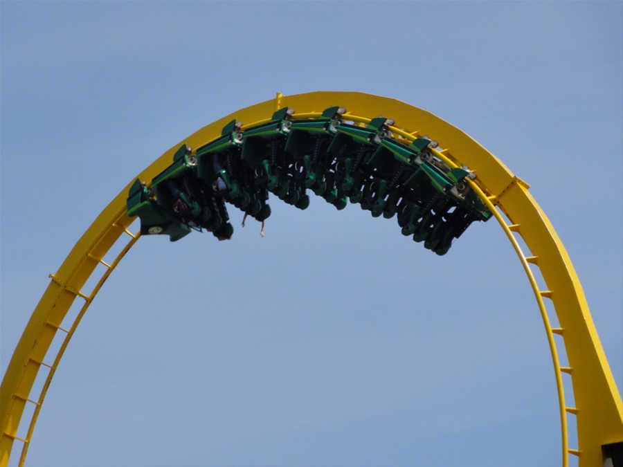 Green Lantern photo from Six Flags Great Adventure