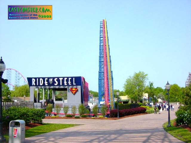 Superman: Ride of Steel photo from Six Flags Darien Lake