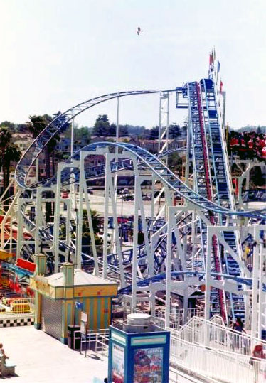 Hurricane photo from Santa Cruz Beach Boardwalk CoasterBuzz