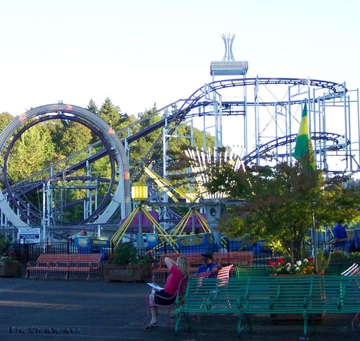 Looping Thunder photo from Oaks Amusement Park