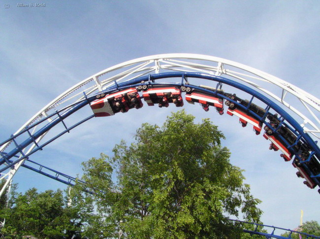 Corkscrew photo from Cedar Point