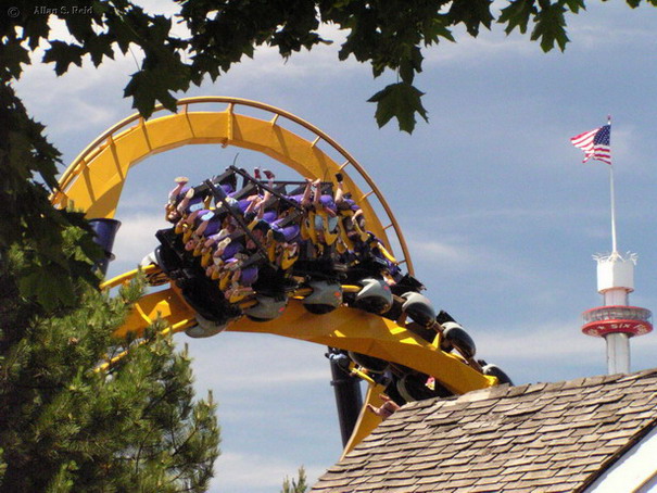 Batman: The Ride photo from Six Flags Great America