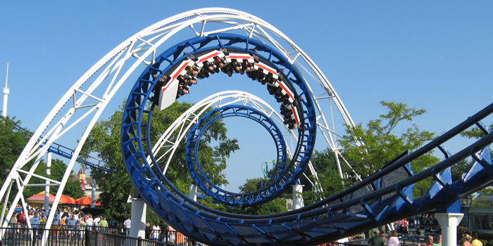 Corkscrew photo from Cedar Point