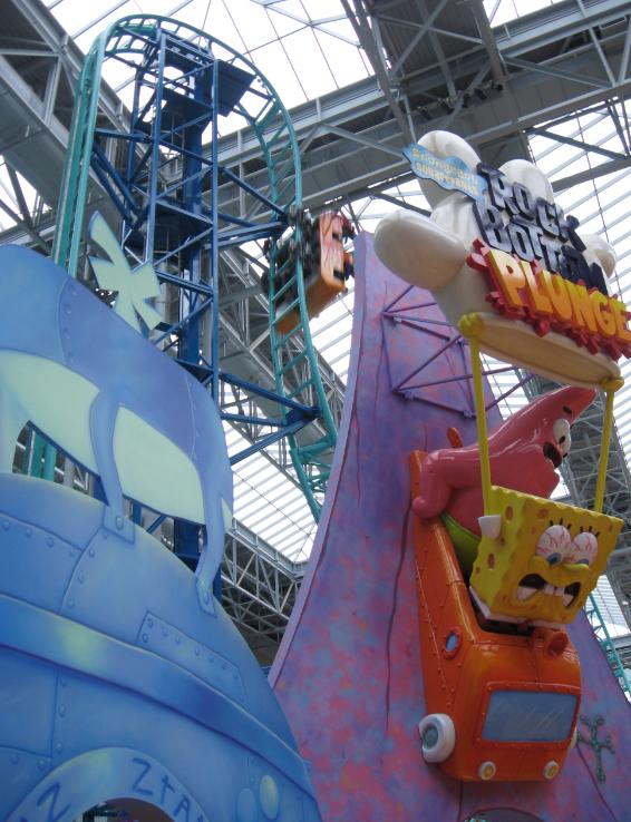 SpongeBob SquarePants Rock Bottom Plunge photo from Nickelodeon Universe