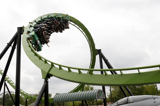 Green Lantern photo from Six Flags Great Adventure