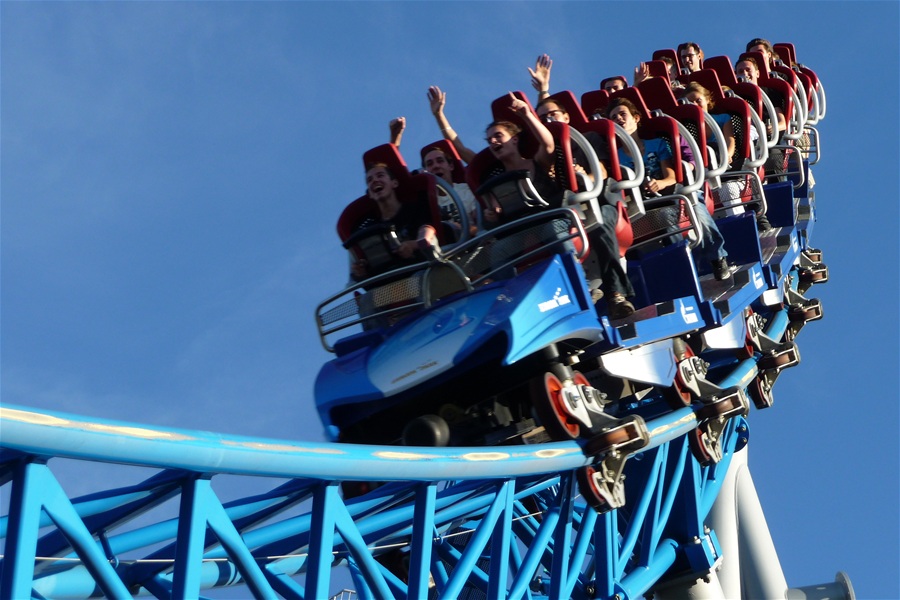 blue fire Megacoaster photo from Europa Park - CoasterBuzz