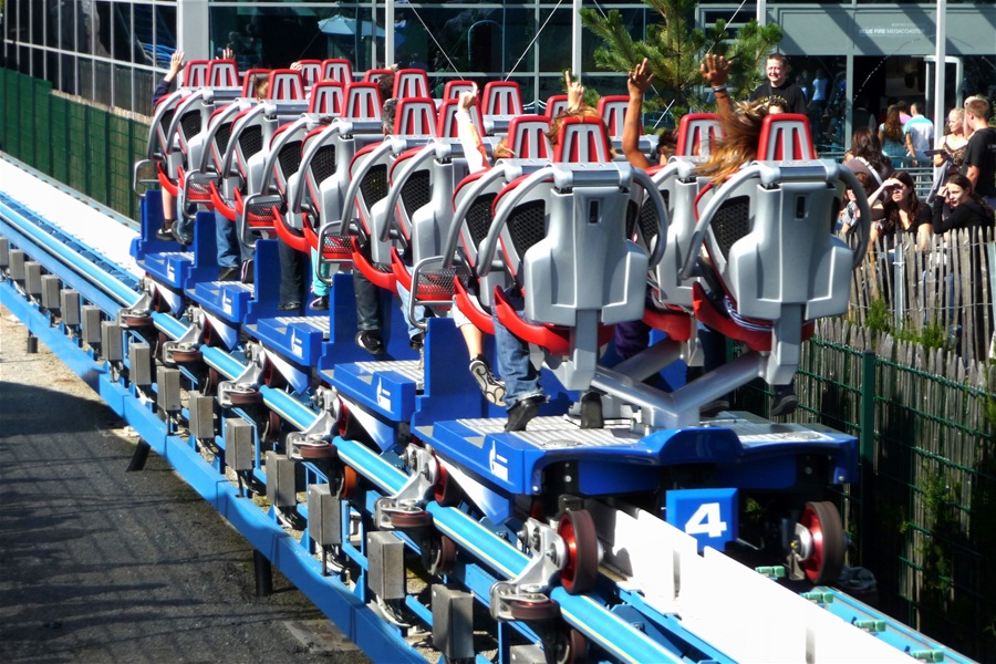 blue fire Megacoaster photo from Europa Park