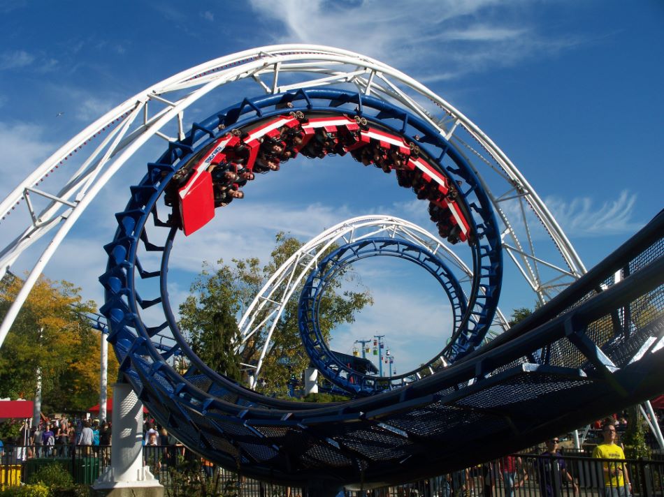 Corkscrew photo from Cedar Point