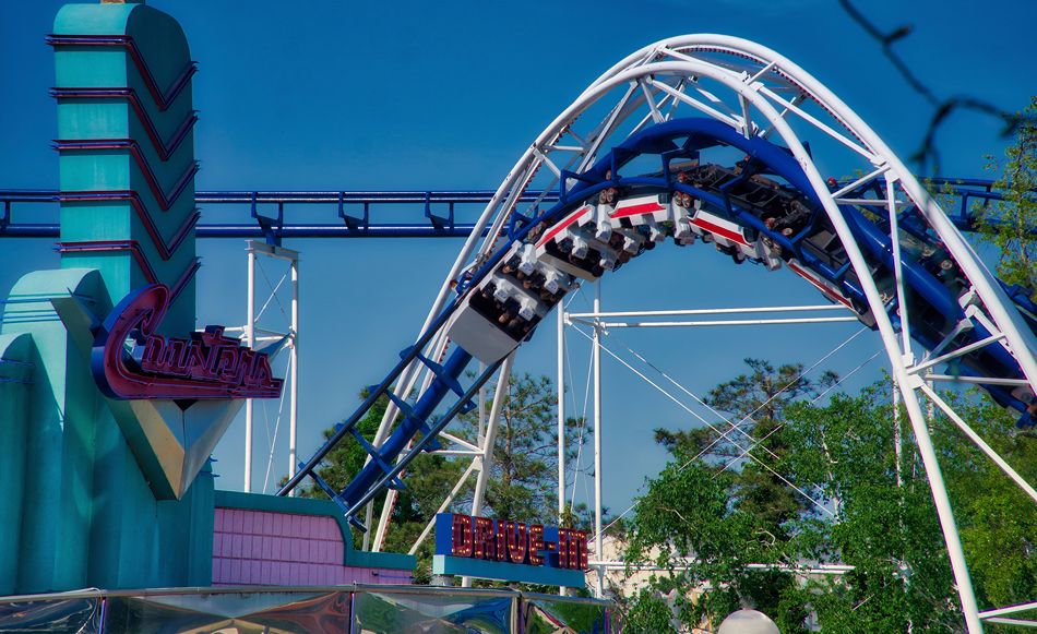 Corkscrew photo from Cedar Point