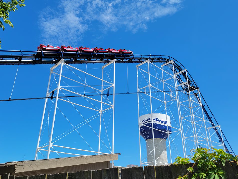 Corkscrew photo from Cedar Point